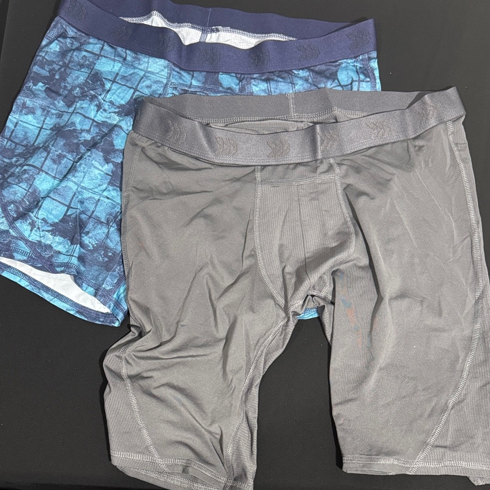 NWOT All in Motion Gray and Blue Boxer Briefs